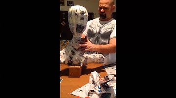 Paper mache Evil Joker Tutorial Part 1