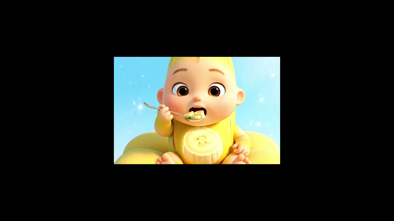 🍓 Cute Banana Baby ASMR Eating Sounds 🥝 | Pixar-Style Animation | Relaxing Spoon Feeding ASMR