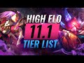 HIGH ELO Best Champions TIER List  - League of Legends Patch 11.1