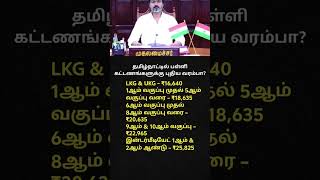 Tamil Nadu CM Vijay's Big Decision on School Fees? New Fee Limits Explained!|TamilNadu EducationNews
