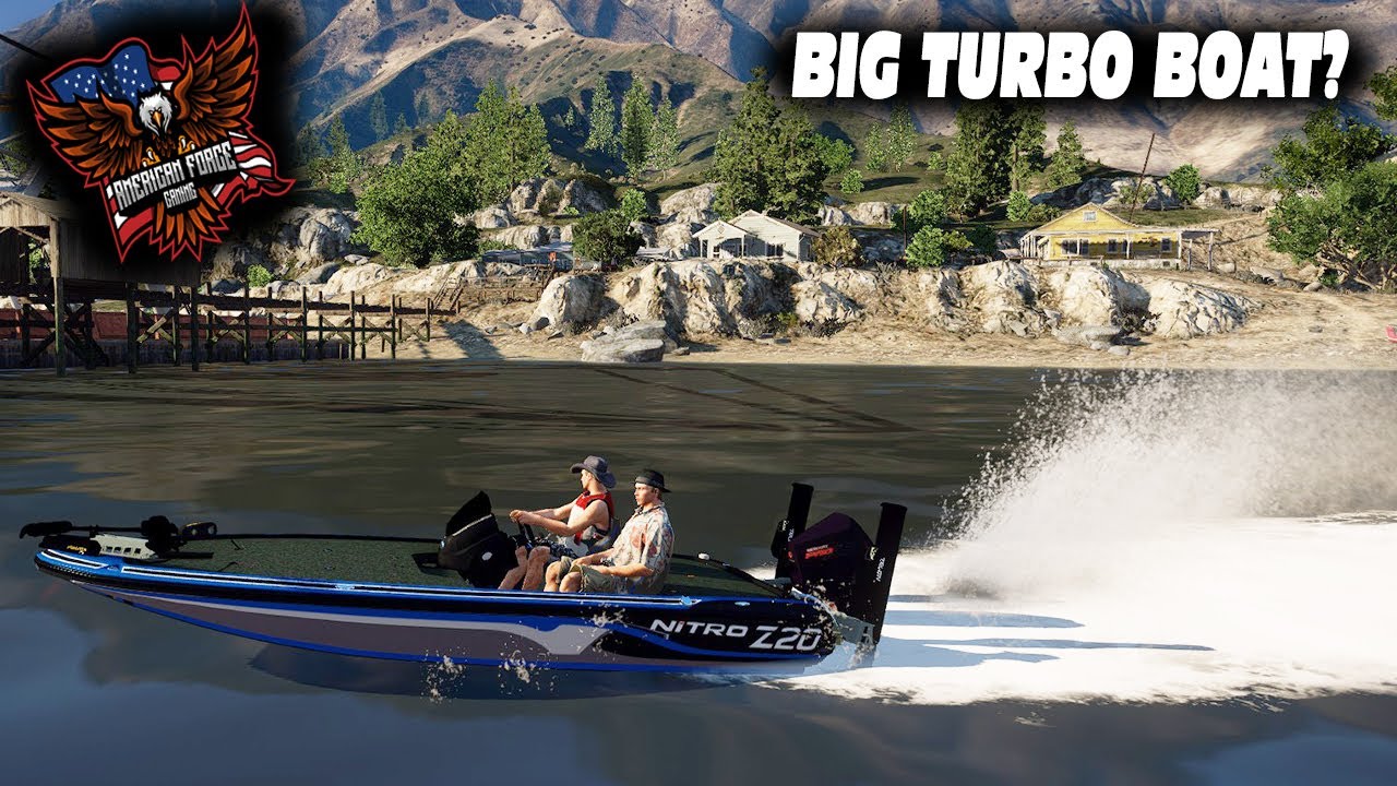 WE PUT A TURBO ON A BOAT AND CLIMBED A WATERFALL WHILE FISHING GTA 5 Roleplay AFG YouTube