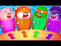 Giant doll house song  colors song   more kids songs and nursery rhymes by lucky zee zee