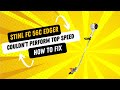 STIHL FC 56C Edger Repair | Fixing Full Throttle Problems and Restoring Power Step-by-Step