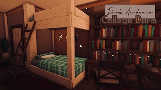Dark Academia College Dorm Room | Bloxburg Showcase |