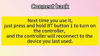 Bluetooth One-Key Connection Guide for Bluetooth Controller