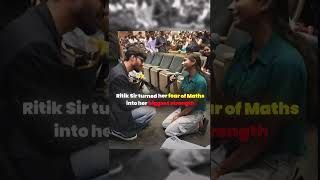 Ritik Sir turned her fear of Maths into her biggest strength #physicswallah #ritiksir #shorts #pw
