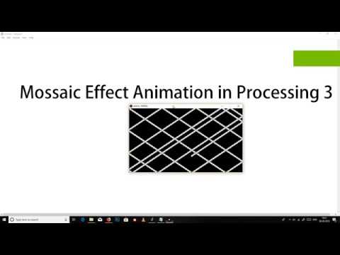 How to create Mossaic Effect in processing 3