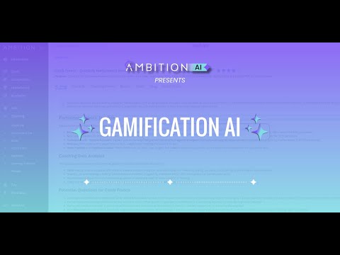 Smarter Sales Competitions with Gamification AI - video from Ambition