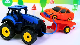 видео: Синий трактор починил машины! 🚜🔧 Удивительная история ремонта! картинка: Синий трактор починил машины! 🚜🔧 Удивительная история ремонта!