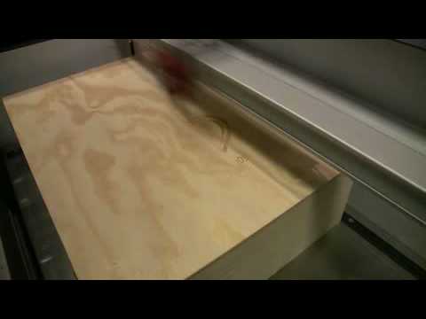 Wood engraving - Trotec Speedy 100 - YouTube