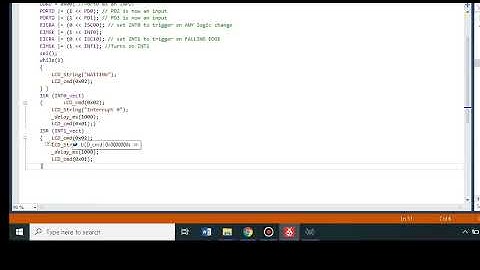 Lab 7: Introduction and implementation of external and PC interrupts on ATMEGA 2560