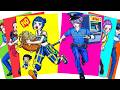 POLICE MYSTERY SAJA CATCH HUNTRIX ZOEY at ATMSTOP! KPOP DEMON HUNTERS Sticker Book