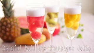 Champagne-style fruit ball jelly ｜ Party Kitchen ――Recipe transcription of Party Kitchen