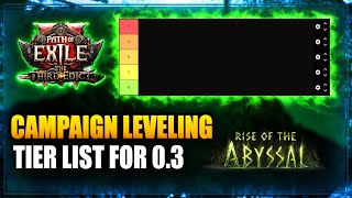 Path of Exile 2 (0.3) – Skill Type Leveling Tier List!