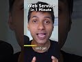 Learn Web Services in Just 1 Minute 🚀