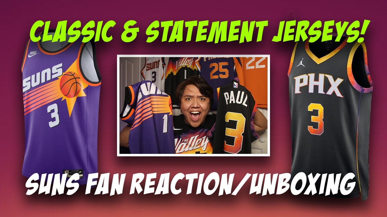 Suns NEW Classic & Statement Jerseys! SUNS FAN REACTION/UNBOXING 