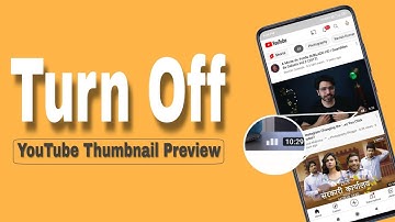 How to Turn Off YouTube thumbnail Preview in🔥Android🔥iPhone