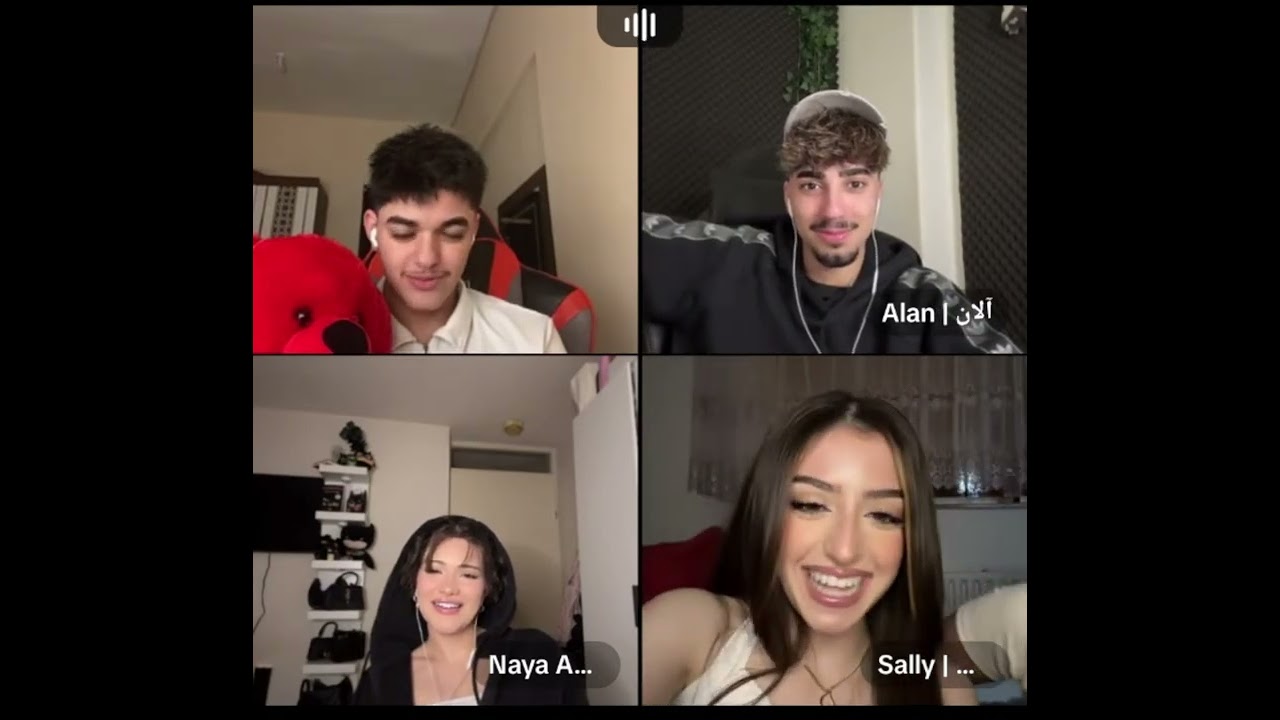 احمد وليد مع سالي والان ونايا ورغد لعبة الارقام مين طلع بيعرف التاني اكتر غيرة احمد على سالي بسبب ال