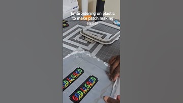 Transforming basic to brilliant by creating iron-on patches and embroidering on plastic!