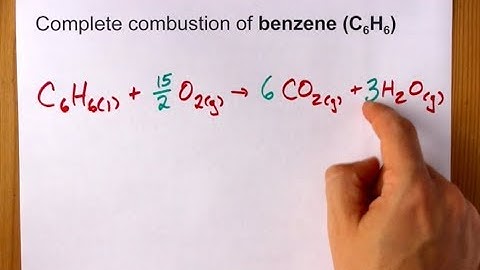 Complete Combustion of Benzene (C6H6) Balanced Equation