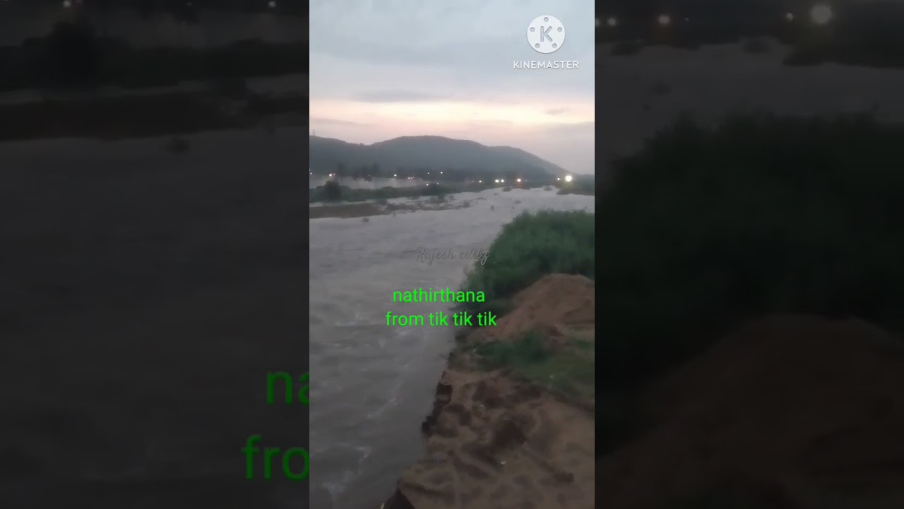 pachakuppam new palar bridge faced 1st flood 19.9.2025