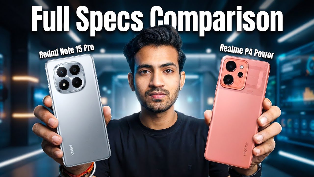 Realme P4 Power vs Redmi Note 15 Pro Specs Comparison !! Best SmartPhone Konsa Hai ??