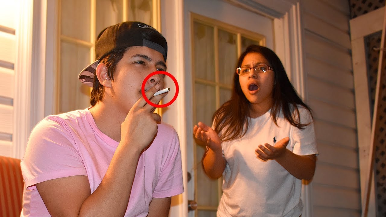 Cigarette Prank On Girlfriend!!