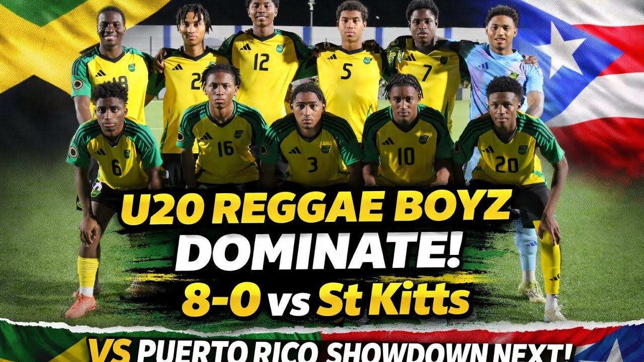 U20 Reggae Boyz CRUSH St Kitts 8-0! 🇯🇲🔥 Puerto Rico Decider Up Next!