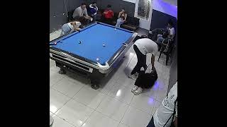 Pool Player Slips Mid-Shot, Friends Laugh