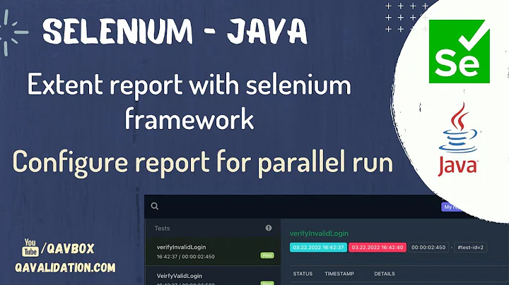 Configure Spark report with selenium framework for parallel run