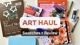 Watercolor Art Haul 😍 Swatches & Painting