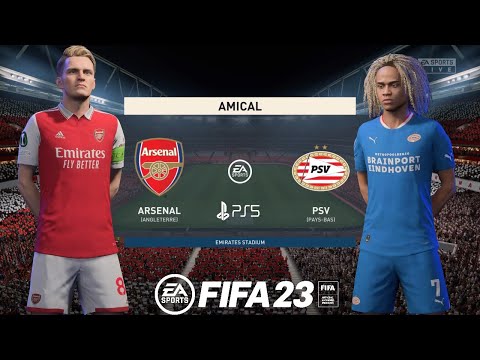 FIFA 23-Arsenal vs PSV | Europa League | PS5™ Gameplay 4K