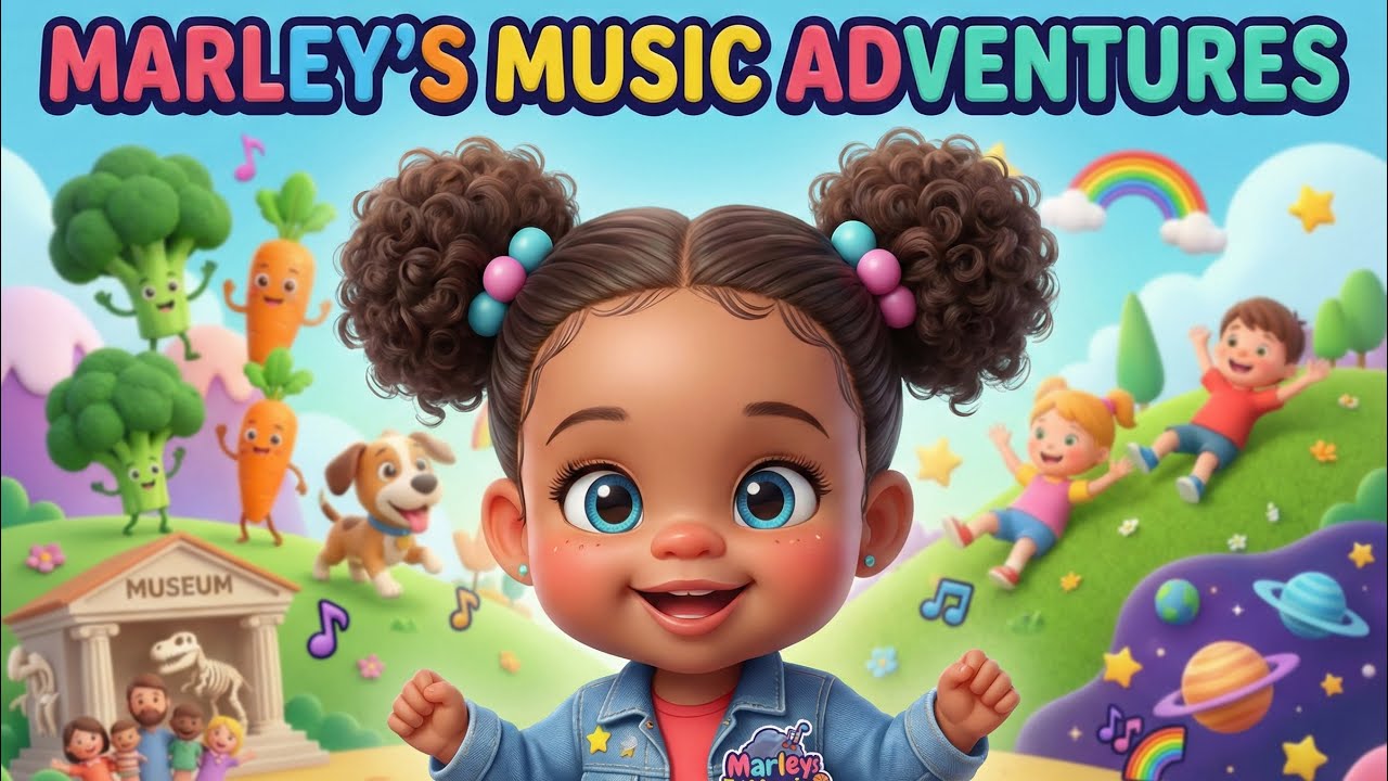 💃 Marley's NONSTOP Kids Music Adventure 🎶 Bingo, Veggie Song, Museum Fun & Space Dreams!”
