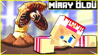 YERALTI CANAVARI ŞEHRE SALDIRDI MİRAY'I YEDİ! 😱 - Minecraft