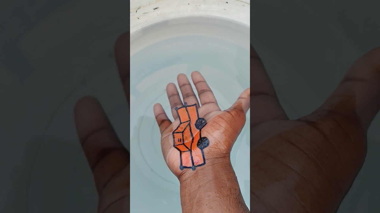 Wow Intresting car 🚗 drawing on hand 