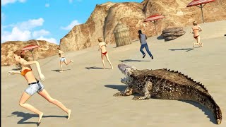 Hungry Crocodile Wild Hunt Simulation Game 🐊 screenshot 2