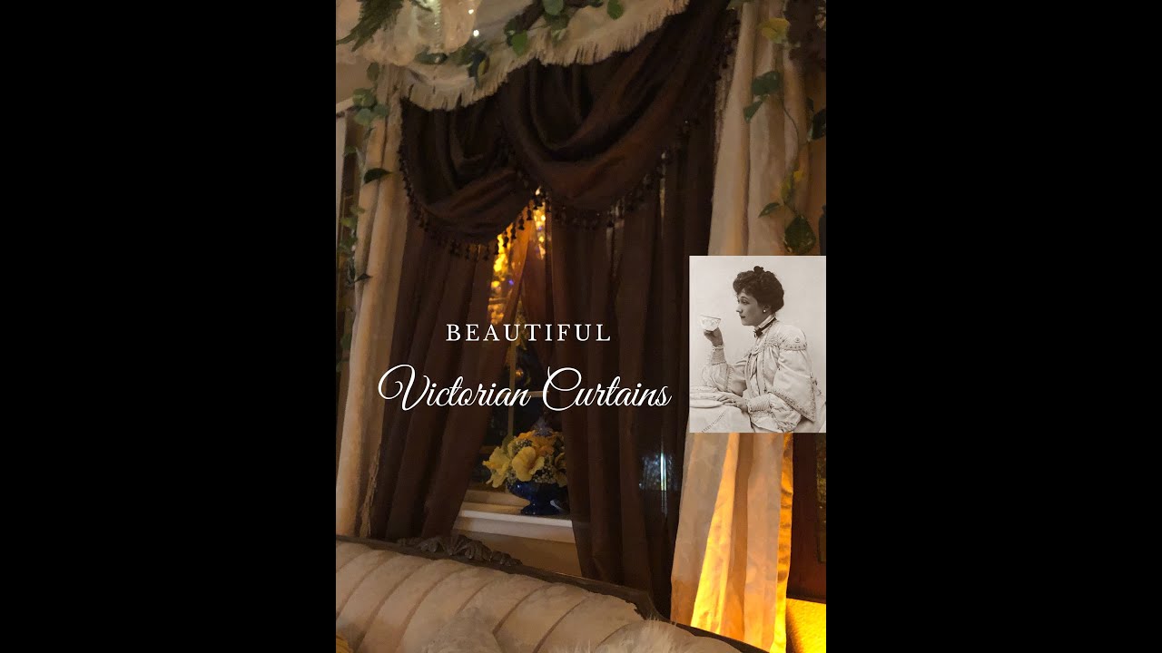 Victorian Curtain Makeover. Living Room Window. 