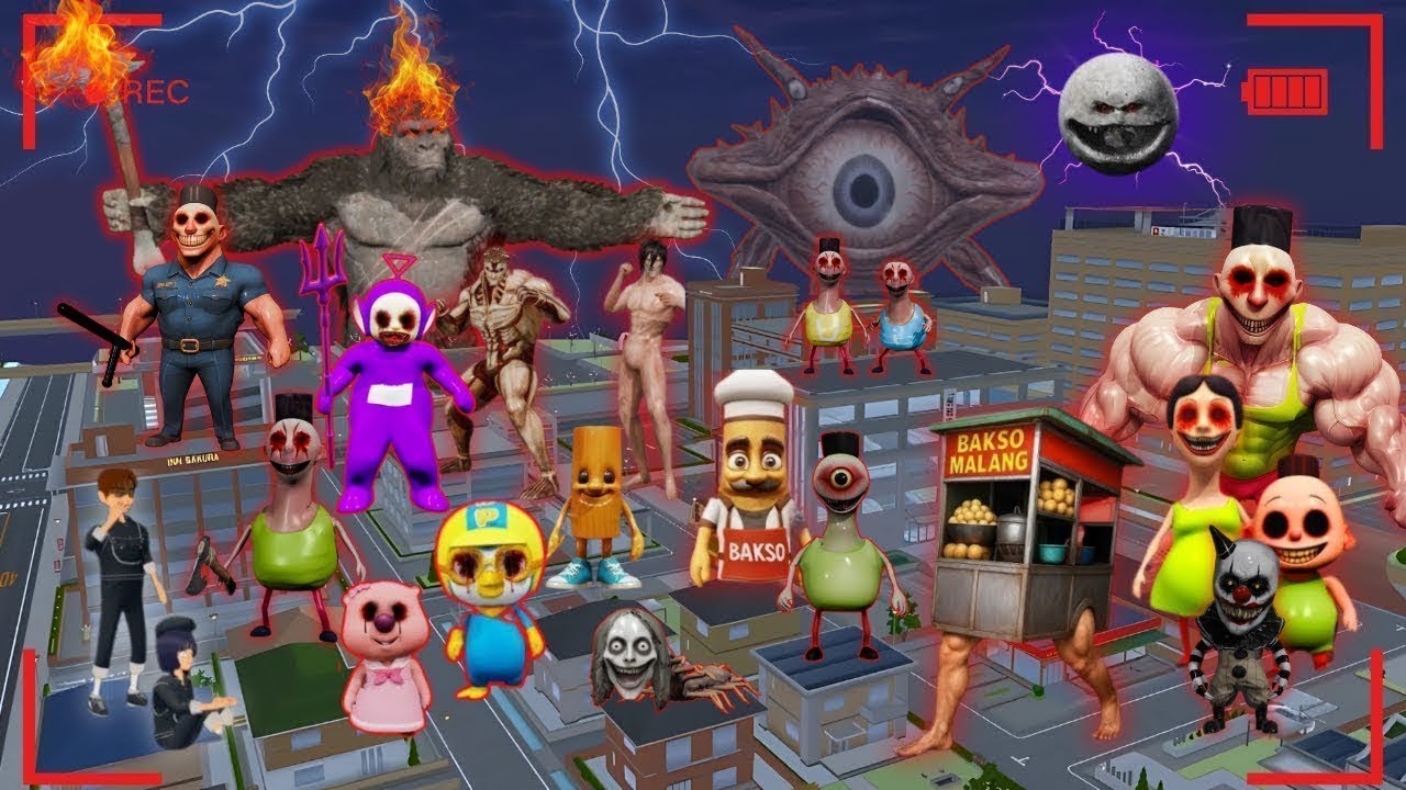 Yuta Mio Panik CCTV Rekam PASUKAN ANOMALI & All MOSTER Serang Kota Sakura 😱👺 Sakura School Simulator