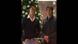 Cristiano Ronaldo and Kaka wishing Merry Christmas and Happy New Year. 🤍