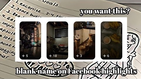 how to remove name on facebook highlights, blank name, invisible name