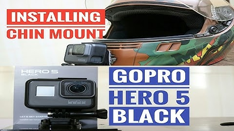 GOPRO HERO 5 HELMET CHIN MOUNT | MOTO VLOG SETUP | UNBOXING VIDEO OF GOPRO HERO 5 BLACK HELMET MOUNT