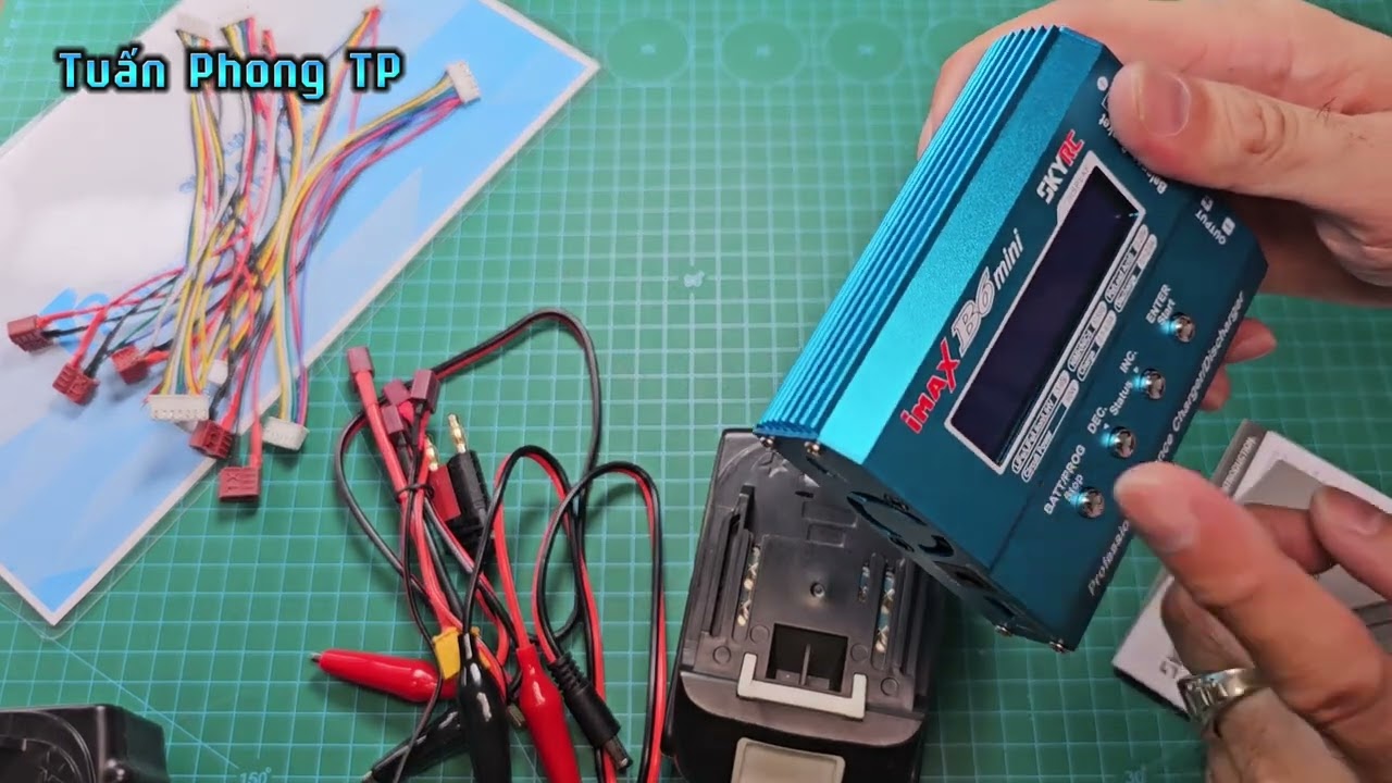 Sử Dụng Sạc IMAX B6 MiNi, Sạc Cân Bằng Pin Máy Khoan, Pin Quạt 26650, Điện Áp Pin Điều Hơn