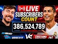 🔴 Live Ronaldo vs Mr Beast - Subscribers Count