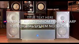 SHARP 1-BIT DIGITAL TECHNOLOGY SYSTEM Model No.SD-CX10 Net Worth