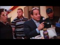 زيارة السيسى لكمين شرطة فى القاهرة
