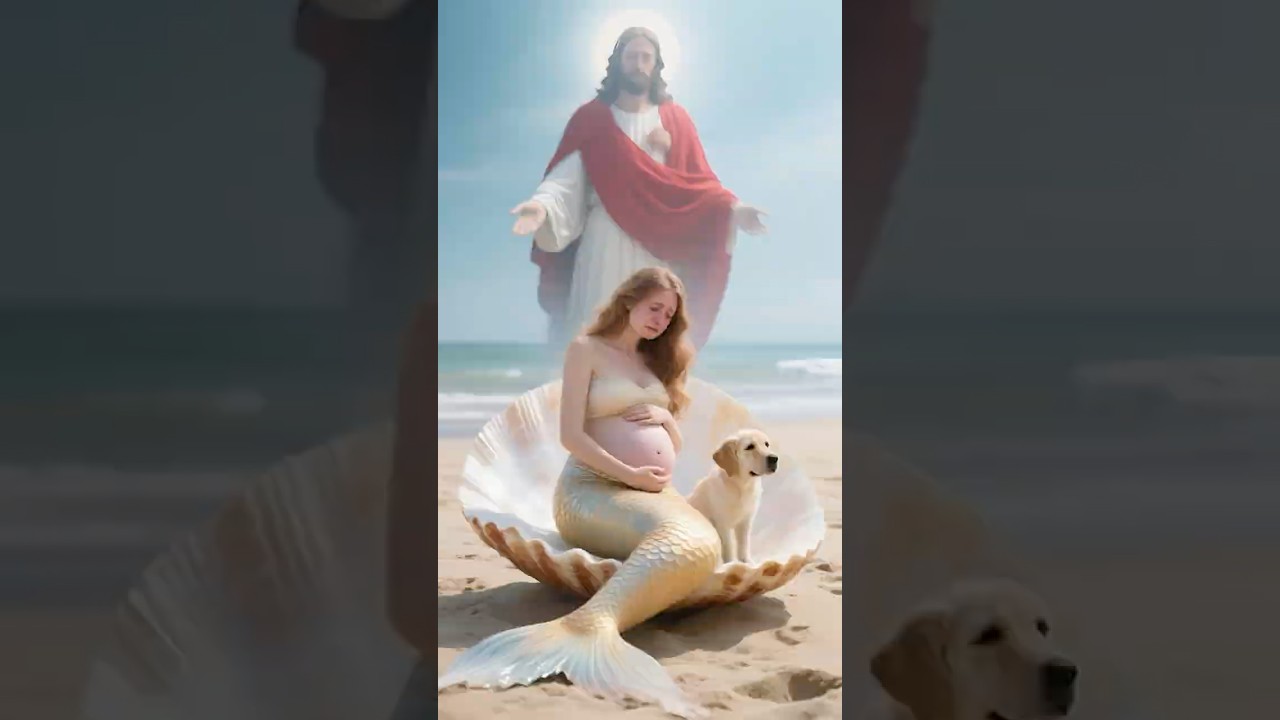 OMG, what's wrong with the mermaid and the dog?! Thank God Jesus is here!