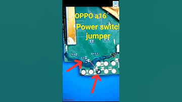 Oppo A16 Power Swich Problem Hardware Repair Jumper #gsmsanjoy #smartphone