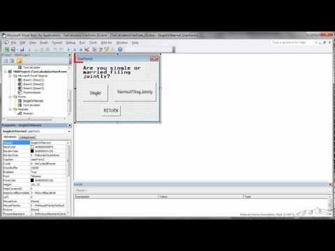 User Forms 6: Example 1 - Tax Calculator
