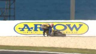 SBK 2008 - Terrible tumbles in Phillip Island