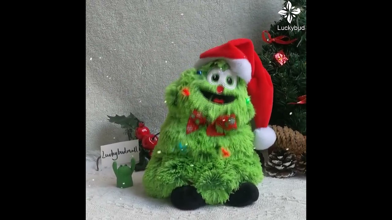 plush singing christmas tree